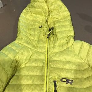 Outdoor research men’s down hoodie